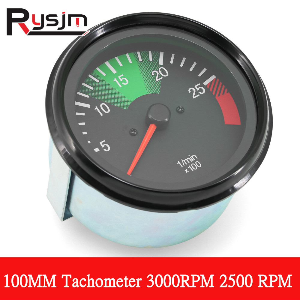 New 100MM Car Truck Auto Tachometer 2500RPM 300RPM 0025426916 0015424016 Customized 24V Heavy Truck