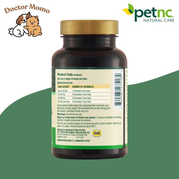 Petnc Natural Care Stool Eating Deterrent Yucca Schidigera Extract Dog Supplement Suplemen Vitamin