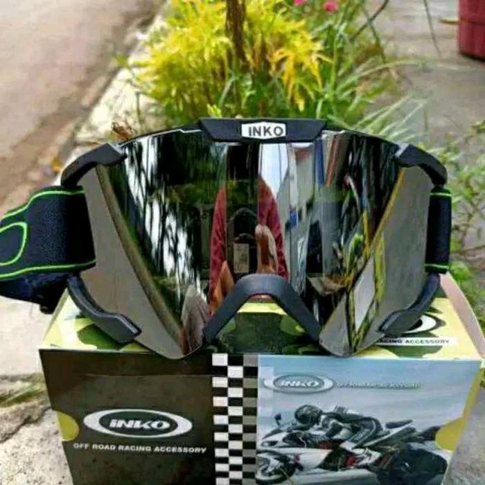 Promo Kaca google cross : kaca gogle cross 100% original INKO COD pnp untuk semua helm cross
