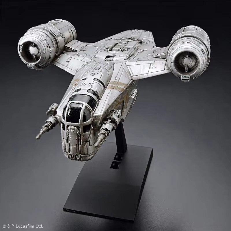 In Stock Bandai Genuine Figure Star Wars The Mandalorian Model Kit Anime Figures Razor Crest