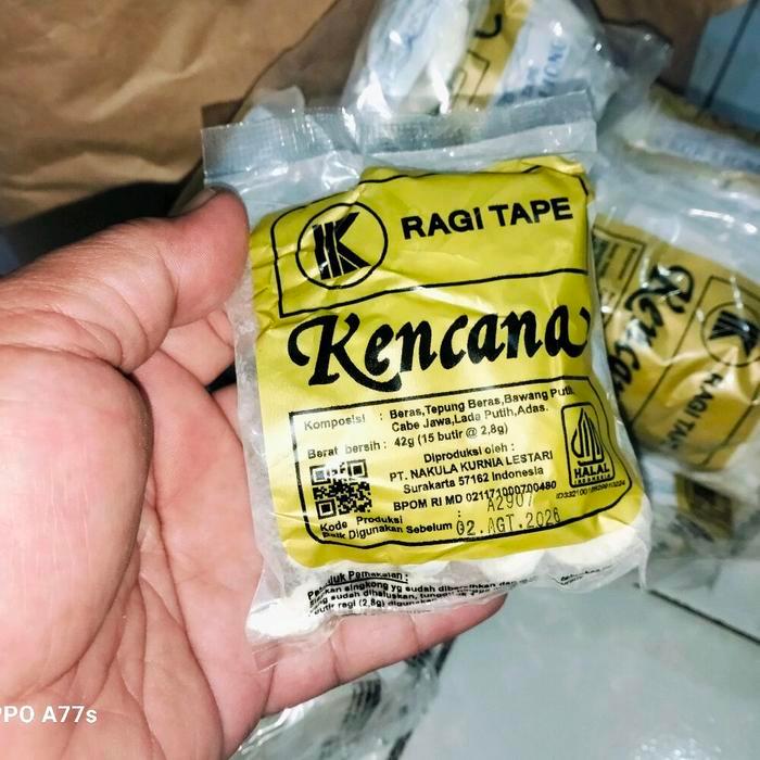 NEW Ragi Tape NKL Cap Kencana 40gr Isi 15 Butir