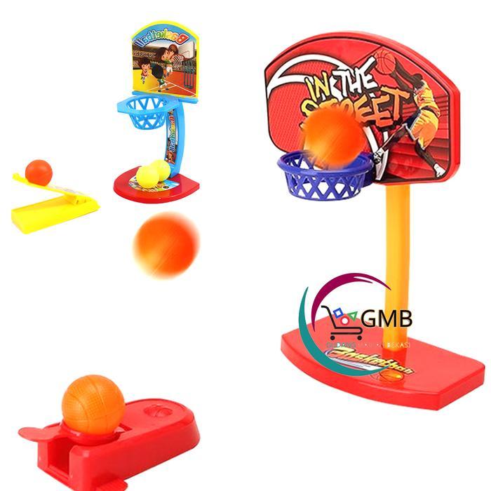 Ada Stok MAINAN ANAK BASKET BALL MINI BOLA LONTAR BASKET MINI DUS PELONTAR BOLA KE RING PIN BALL
