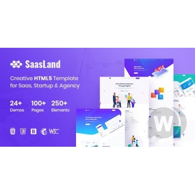 SaasLand HTML - Template HTML Website