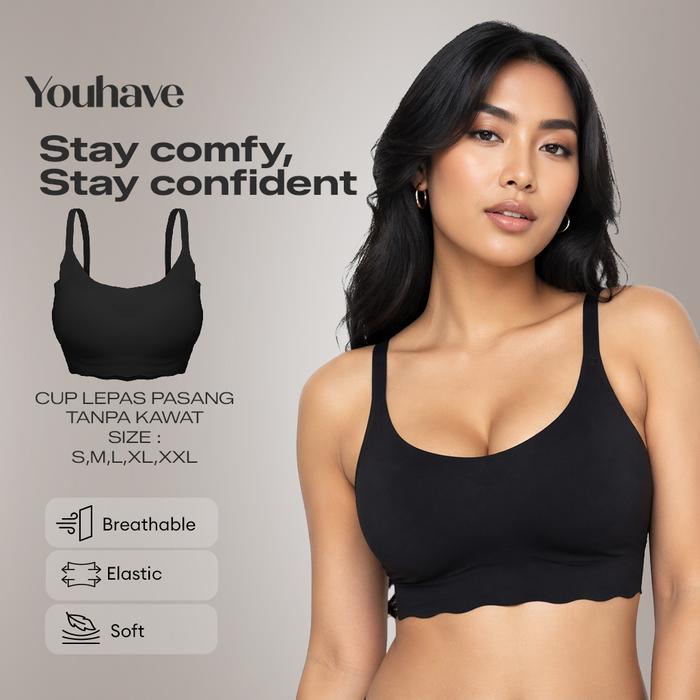 Sorella - Bh Bra Miniset Seamless Sport Bra Seamless Tanpa Kait 100063