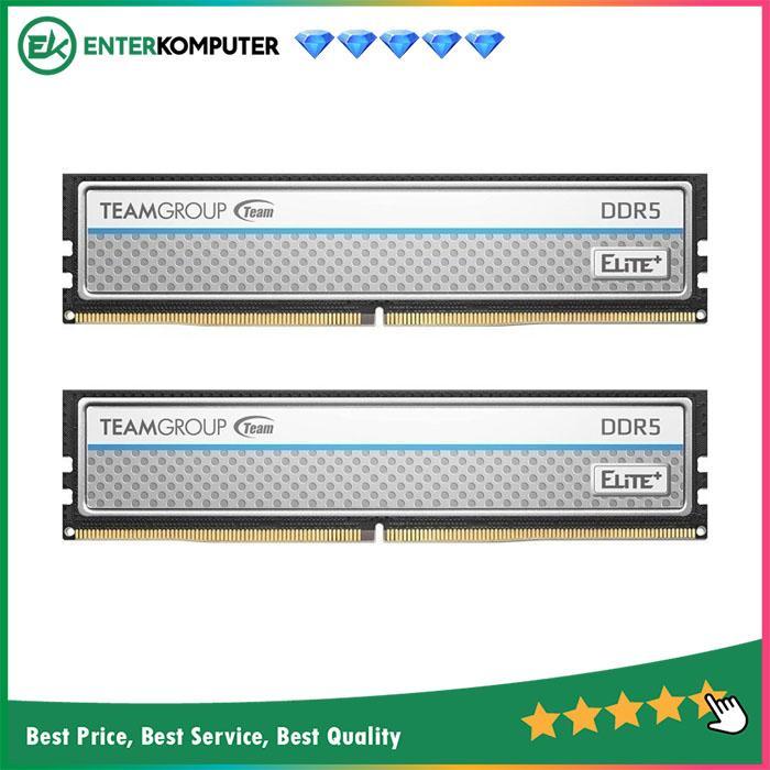 Team Elite Plus Silver DDR5 PC41600 5200MHz 64GB (2x32GB) / RAM 64GB
