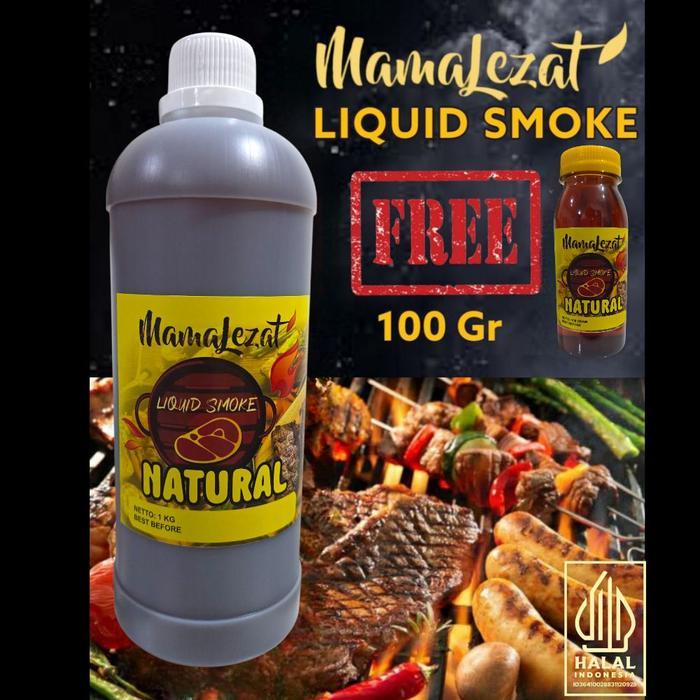 NEW MamaLezat Liquid Smoke Perisa BBQ Bumbu Bakar Aroma Asap FoodGrade 1KG