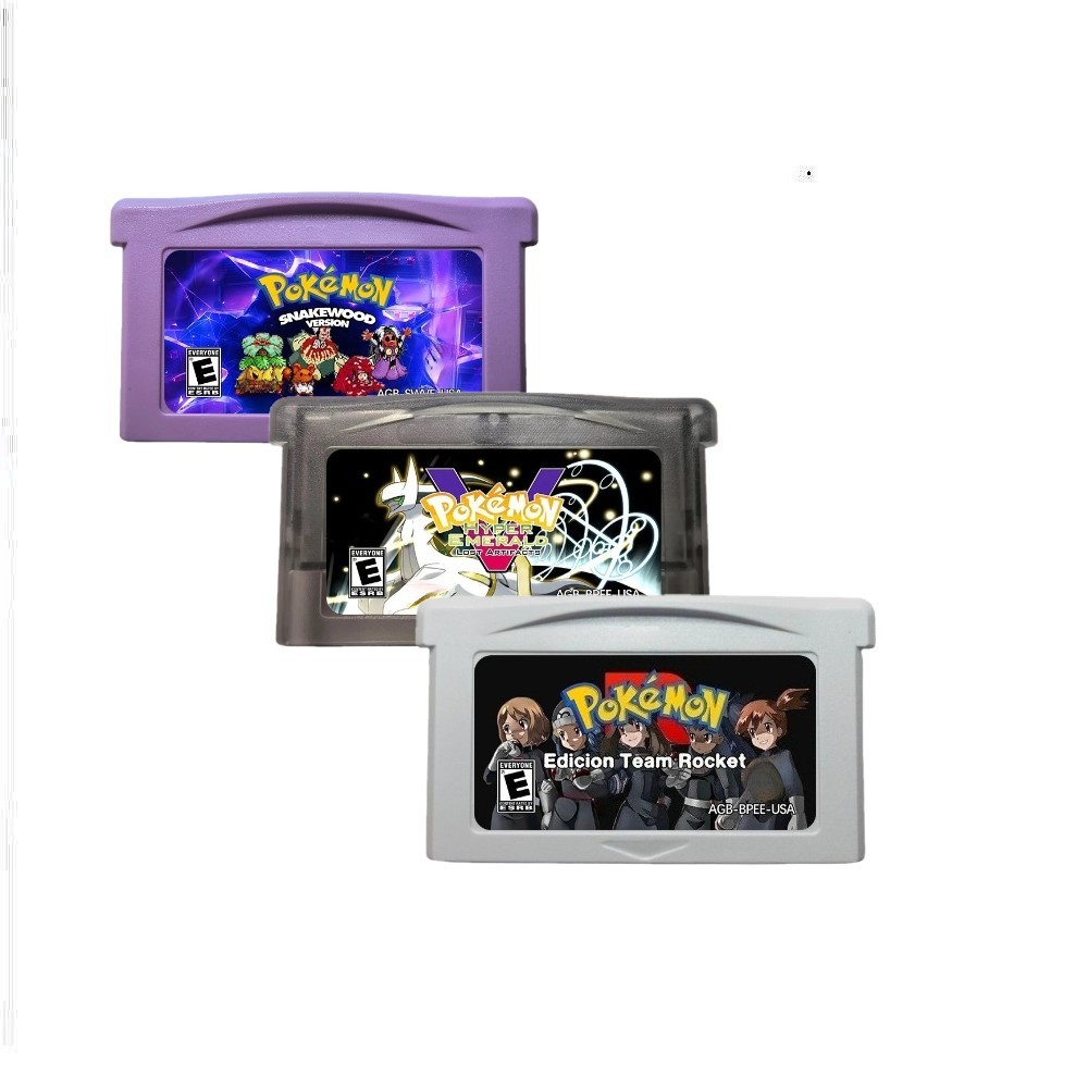 GBA English Game Cartridge ,RTC Pokmon Series Game Cartridge, Light Platinum Fire XYDark Worship2GBA