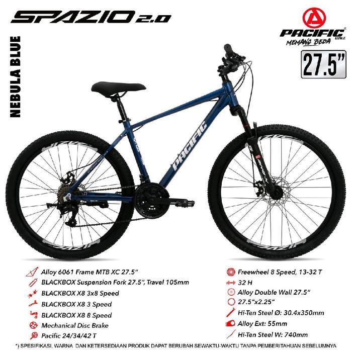 Sepeda Gunung 27,5" PACIFIC SPAZIO 2.0 - biru