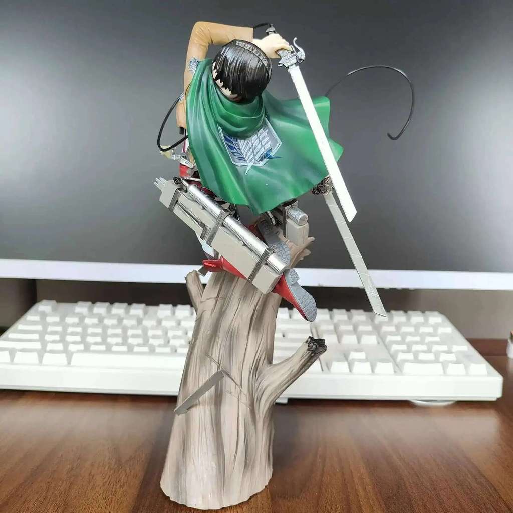Artfx on Titan Attack J Levi Mikasa Ackerman Ver. PVC Action Figure Anime Figure Model Toys