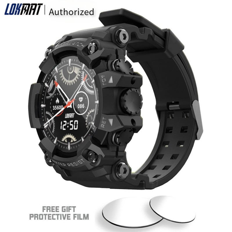 LOKMAT ATTACK Touch Screen Fitness Tracker Smart Watch Sport Monitor Blood Pressure Smartwatch For A