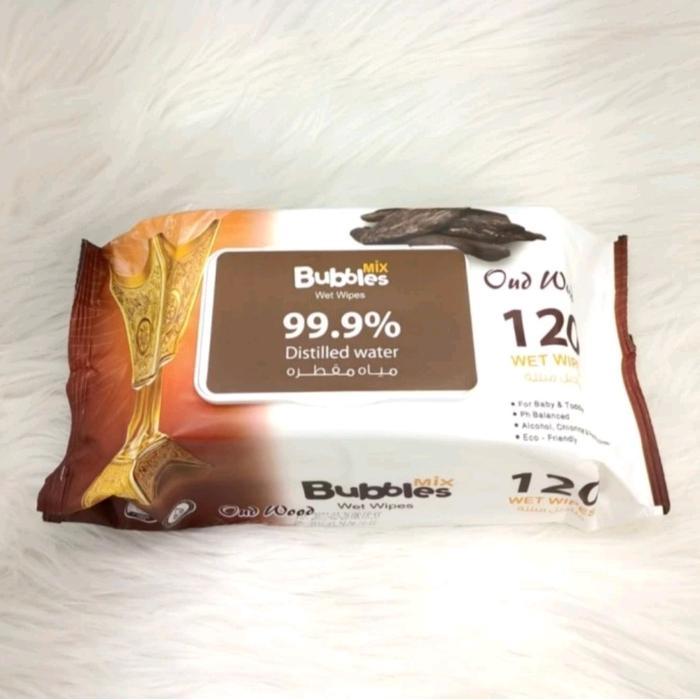 Tissue Basah Bubbles Mix 120 Wet Wipes Tissue Basah Aroma Original