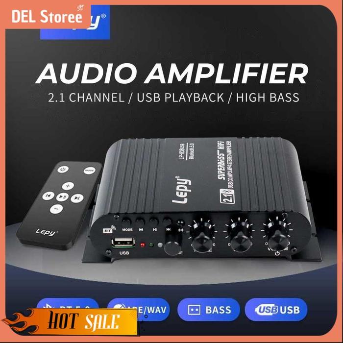 Lepy Audio Ampilifier Bluetooth Usb Hifi Sound Booster With Remote