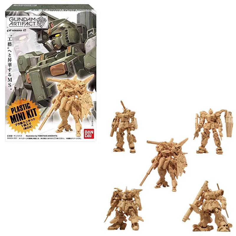 Fast Shipping Bandai Anime Shokugan GUNDAM ARTIFACT 01-05 Plastic Mini Set Zaku Wing MkII Original