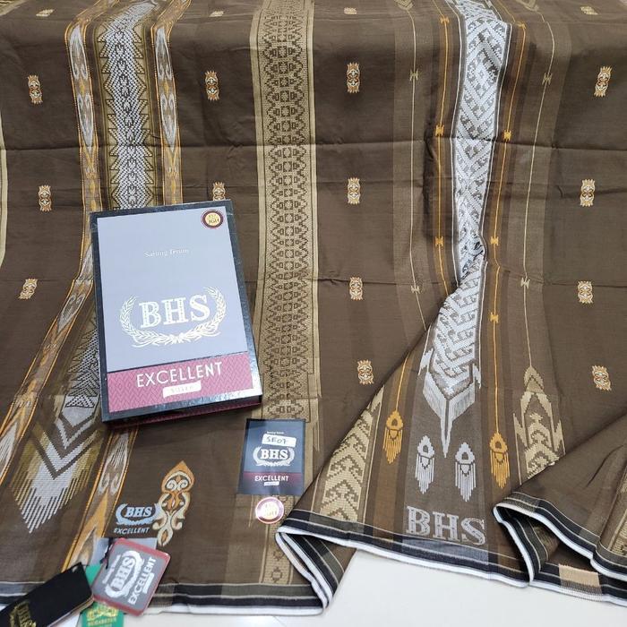 Sarung Dewasa BHS EXCELLENT Grade SILVER Jacquard Songket