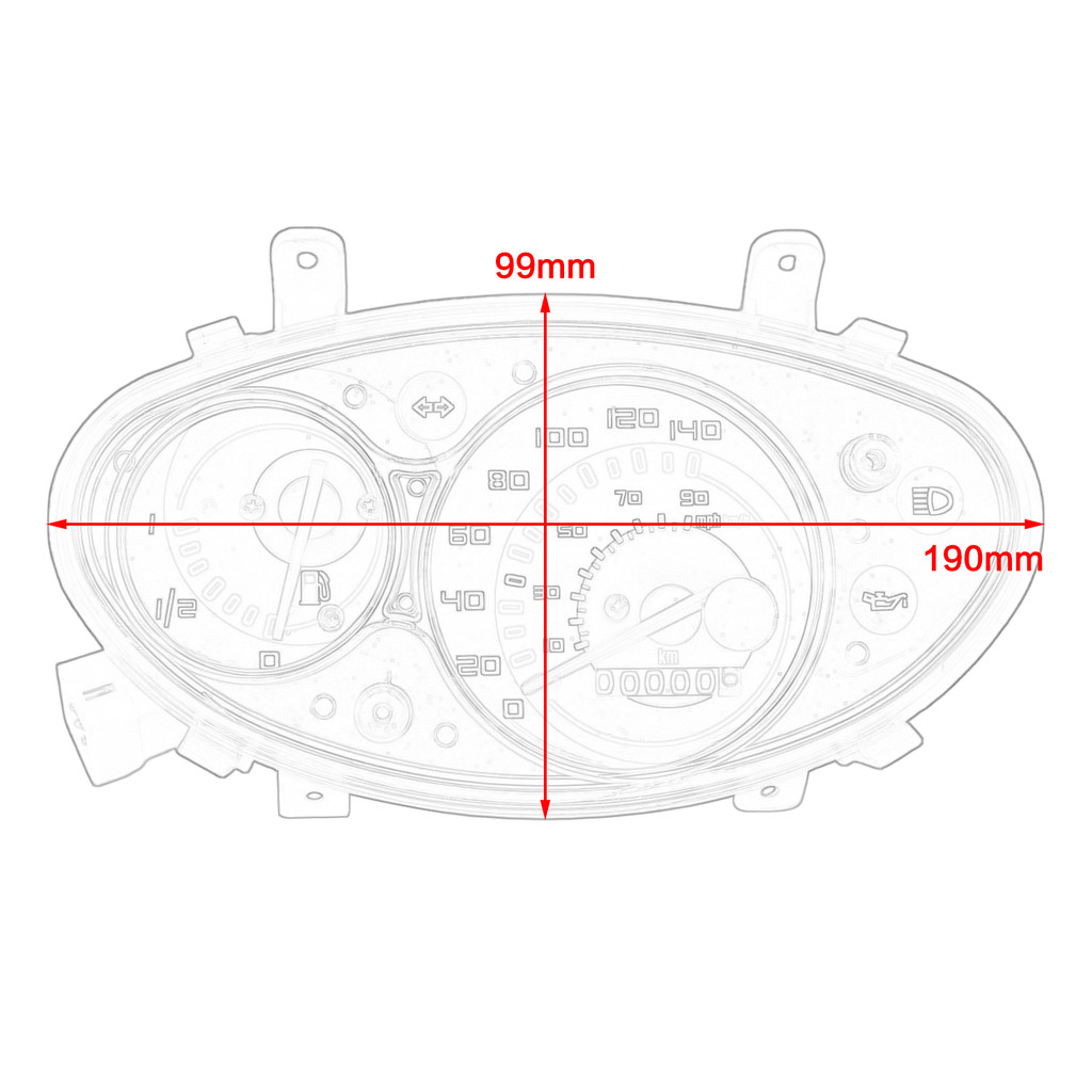 INSTRUMENT CLUSTER GENUINE SPEEDOMETER METER ASSEMBLY FOR PIAGGIO TYPHOON 125 2010-2013 2014 2015