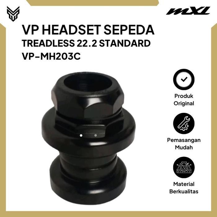 VP Headset Sepeda Treadless 22.2 Standard VP-MH203C