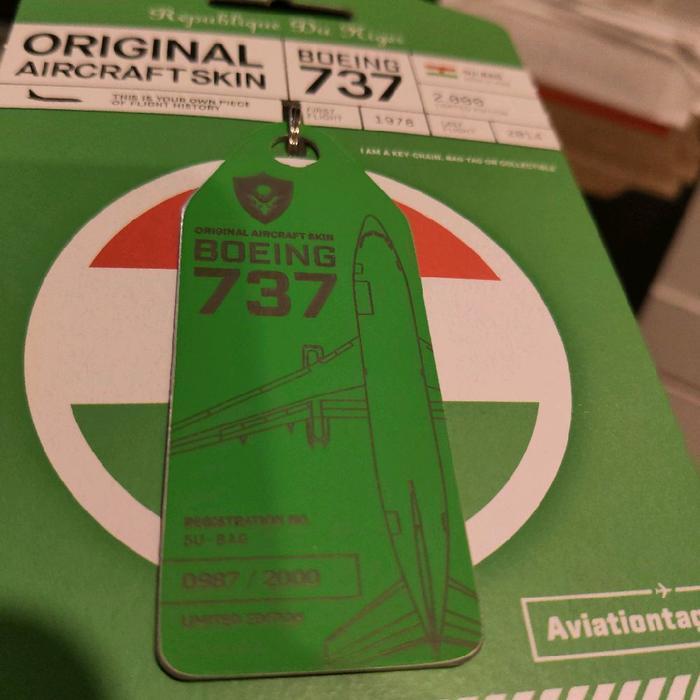 Hot Sale Aviation Tag Republique Du Niger Boeing 737-200