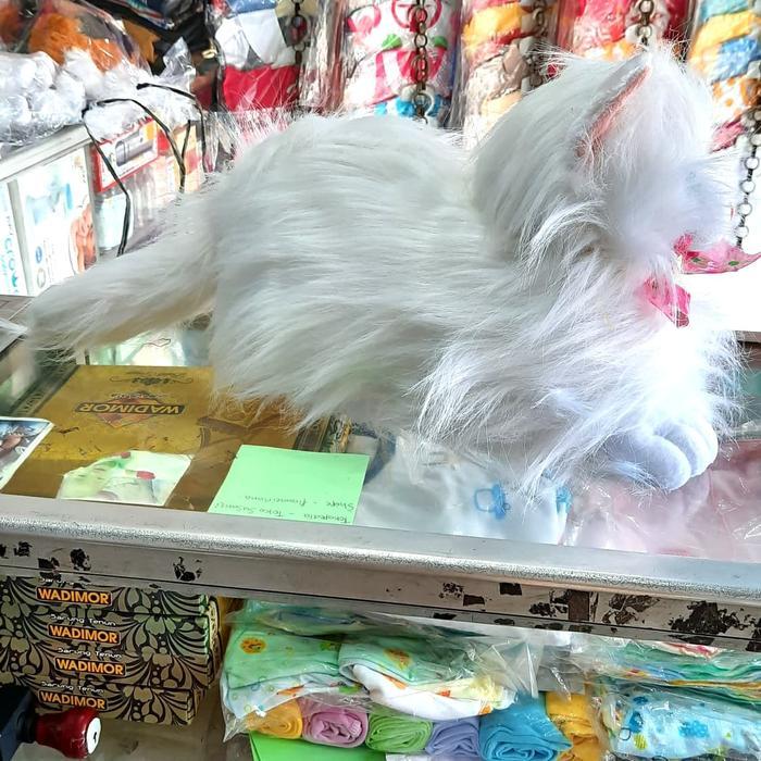 Boneka Kucing Anggora Putih White Xl #Gratisongkir