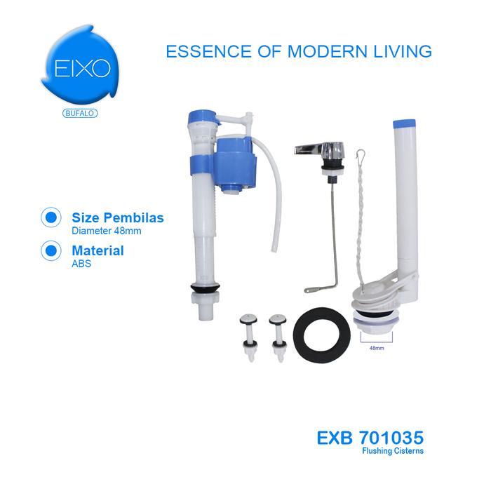 Eixo - Eixo Bufalo Exb 701035 Alat Kloset Universal Full Set Single Flush