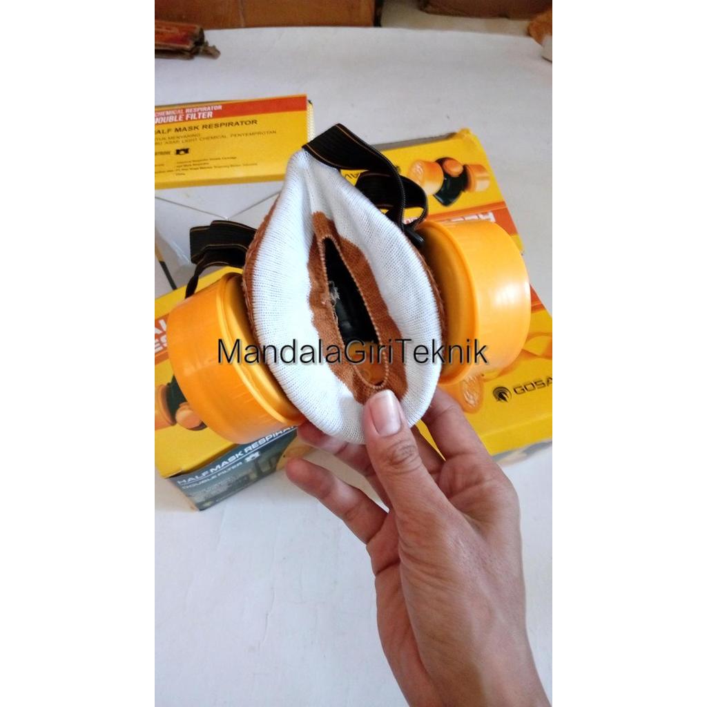 Masker Kepala Babi / Industri / Kimia Filter Double Filter