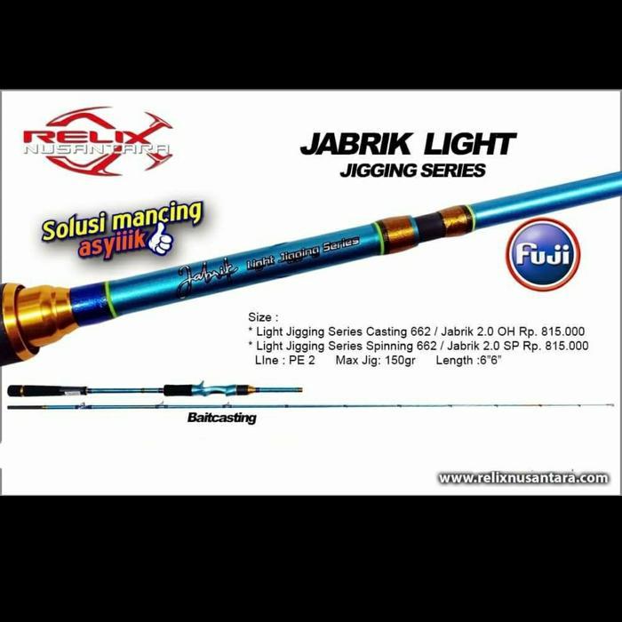 Rod OH RELIX NIUSANTARA JABRIK LIGHT JIGGING 662 / 198cm (PE.2)