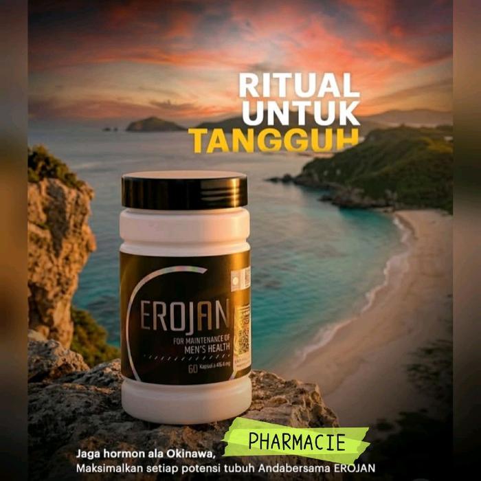 Erojan Testosteron Booster Multivitamin Import Malaysia Isi 60 Kapsul untuk Ritual Tangguh dan