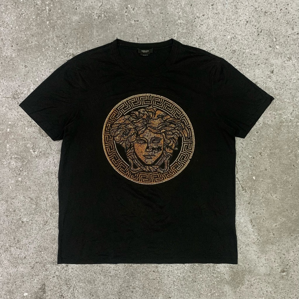 Kaos Oversize VERSACE Lengan Pendek Unisex Atasan Baju Pria Wanita Kualitas Distro