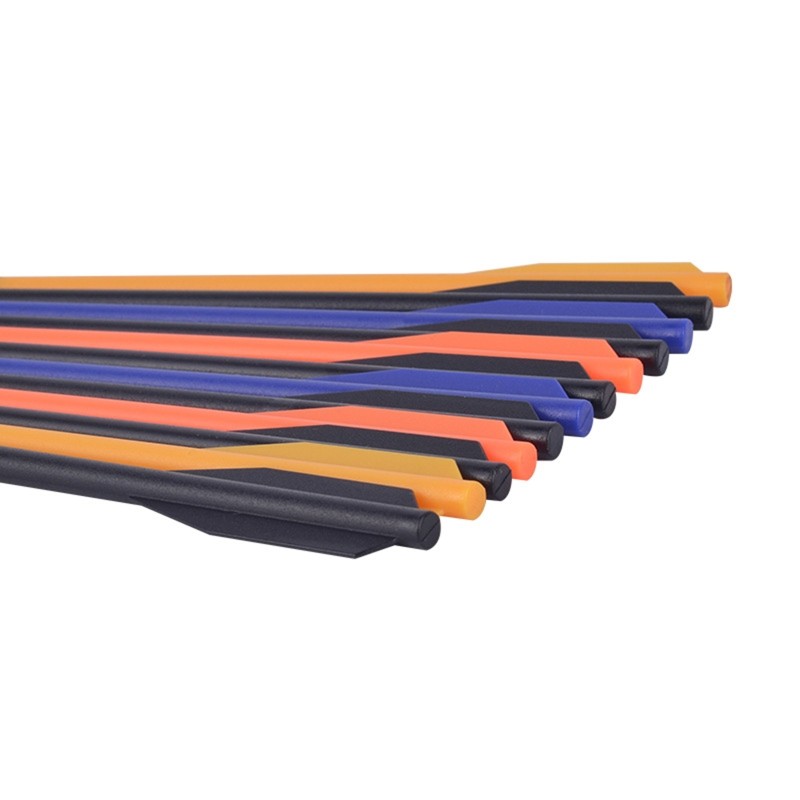 12Pcs Tactic Hunting Arrows 6.3In Military Plastic Crossbow Hunting Small Bolts Mix Color Arrow