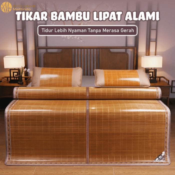 Tikar bambu Lipat Premium Tikar bambu 3 Ukuran Tikarf bambu Polos Adem Tikar Bambu Lipat Alami