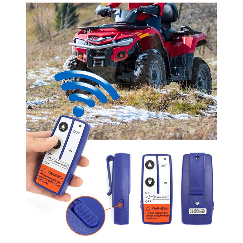 WIRELESS REMOTE CONTROL WINCH KIT 12V, 250A, AS SHOWN SOLENOID RELAY CONTACTOR+ 2PCS WIRELESS WINCH