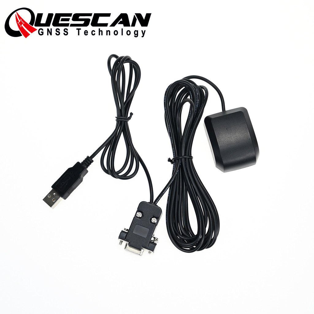 QUESCAN DB9 Serial RS232 GPS Receiver for YAESU FT-991A GPS QZSS SBAS NMEA0183 Antenna Module