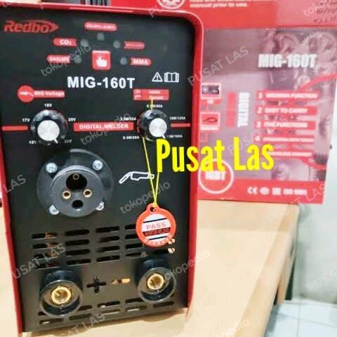 Mesin Las Mig 160T Travolas CO Flux Core Gassless Mig160 Mig160T REDBO