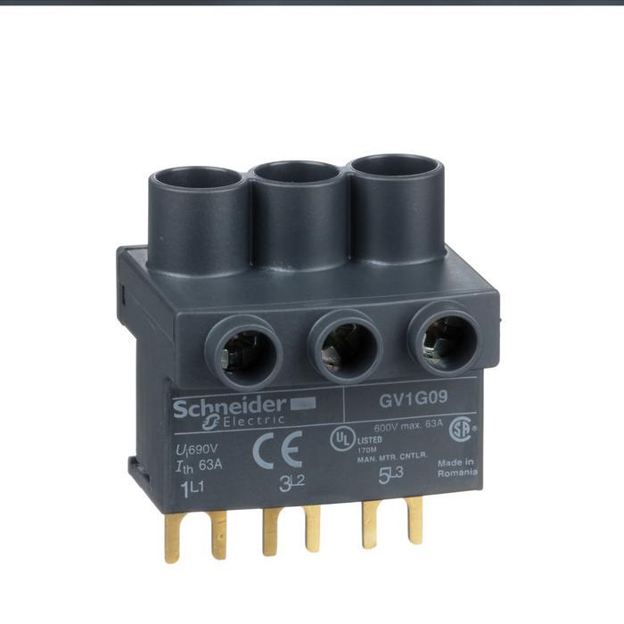 Schneider Gv1G09 Tesys Gv2 Tesys D & Tesysu Terminal Block 3P Frm Top