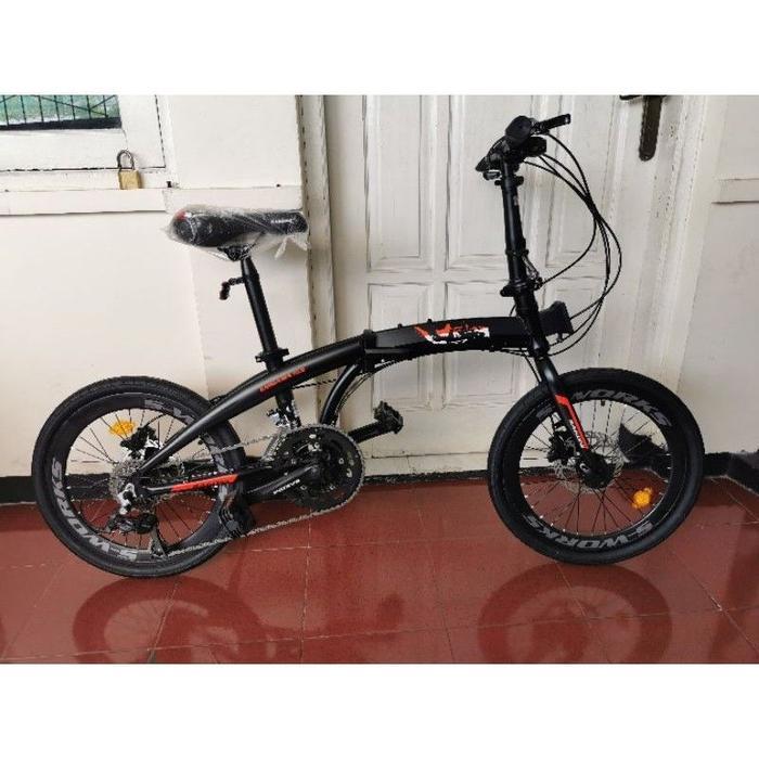 Sepeda Lipat 20 Sakoni Enigama 8.8 Alloy 8Speed Terbaru