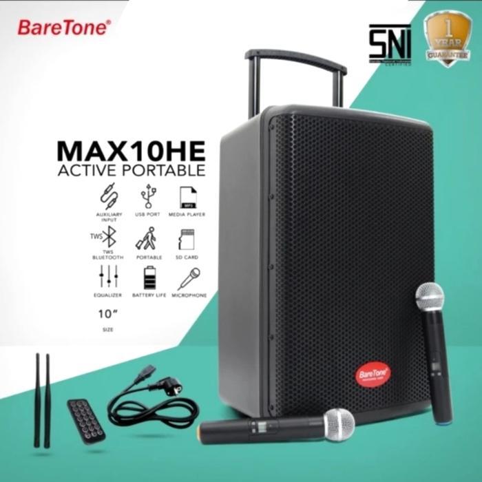 Speaker Portable Baretone Max10HE/ Max 10HE USB TWS