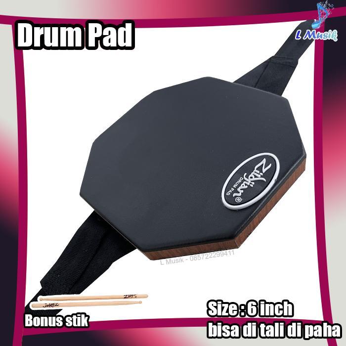 PROMO PAD DRUM 6IN LATIHAN DRUM STICKING DRUM PAD
