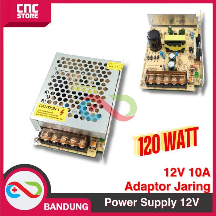 Power Supply 12V 10A 120W SWITCHING JARING LED Strip PELTIER - BODY KECIL