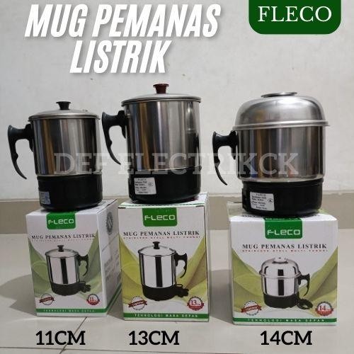 Teko Mug Elektrik Fleco Teko Stainless Teko Listrik Pemanas Air Listrik Gelas