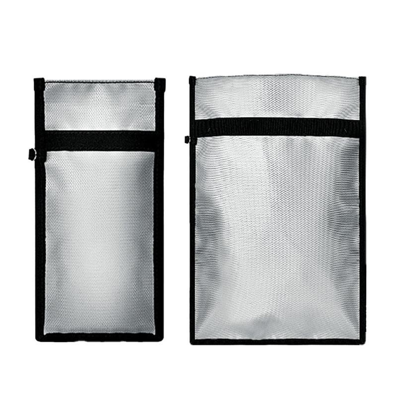 Fireproof & Water Resistant Bag Faraday Storage Cage Bag Anti-Hacking Signal Blocker Pouch Faraday B