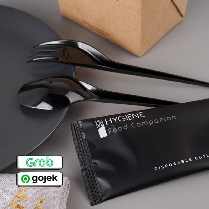 Sendok Garpu Plastik Set - Sendok Garpu Makan Plastik