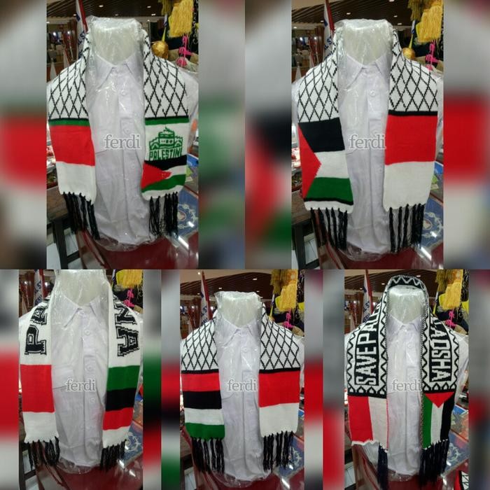 ORIGINAL syal PALESTINA rajut READY STOCK