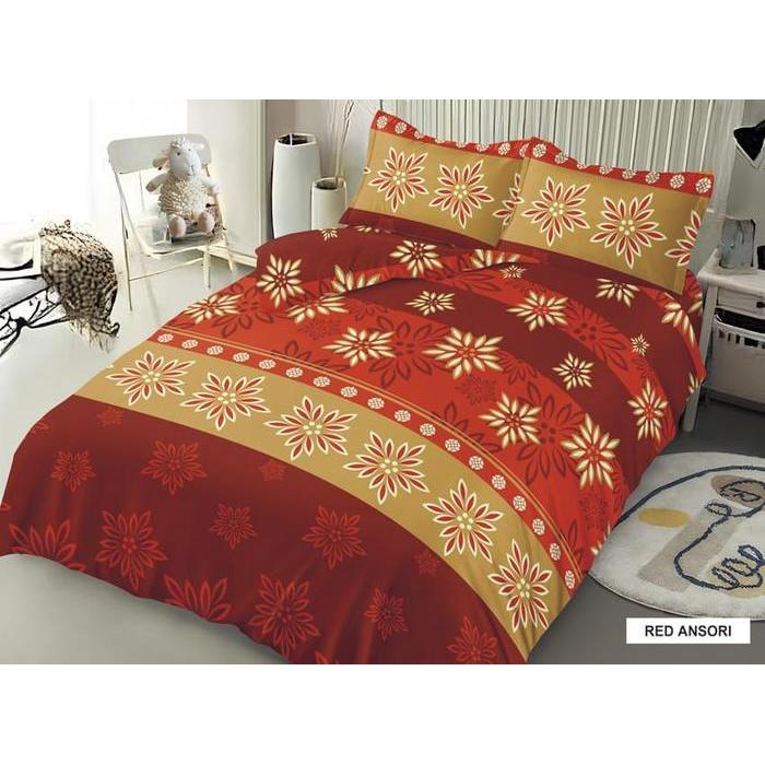 ..- Bed Cover Set + Sprei Ukuran 180X200 Natasha Bedsheet King Size