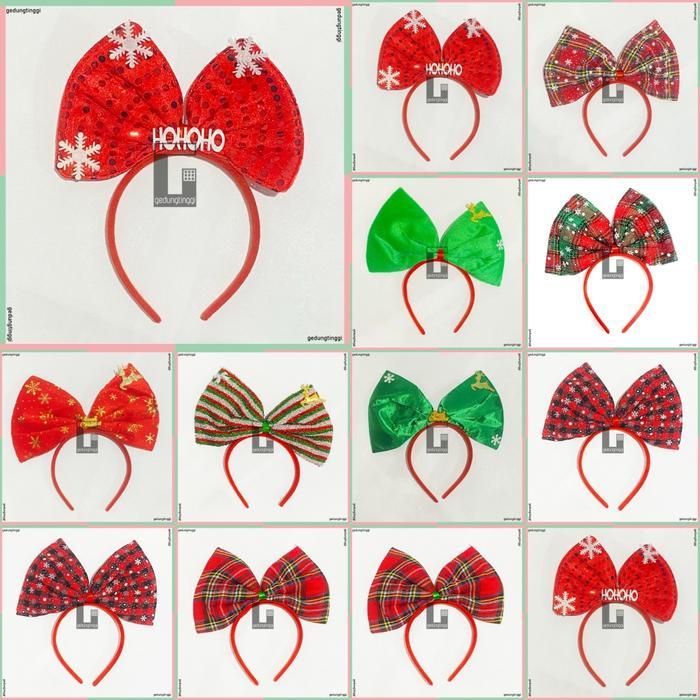 bando natal pita merah hijau