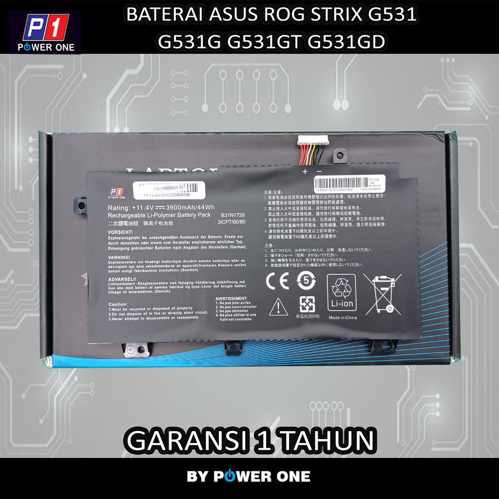 Baterai Asus rog strix g531 g531g g531gt g531gd Pendek