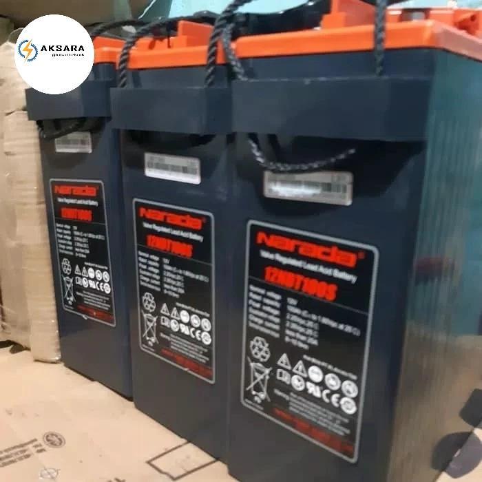 Aki VRLA Narada 100Ah 12V Bekas Good Battery bergaransi solar panel