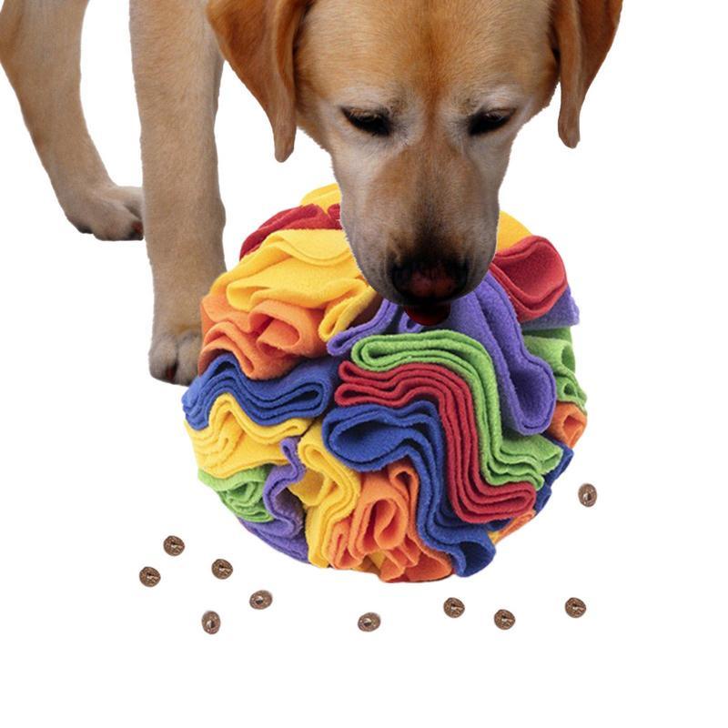 Dog Snuffle Ball Interactive Dog Toys Fun Crinkly Plush Dog Enrichment Toys Mental Stimulation Inter