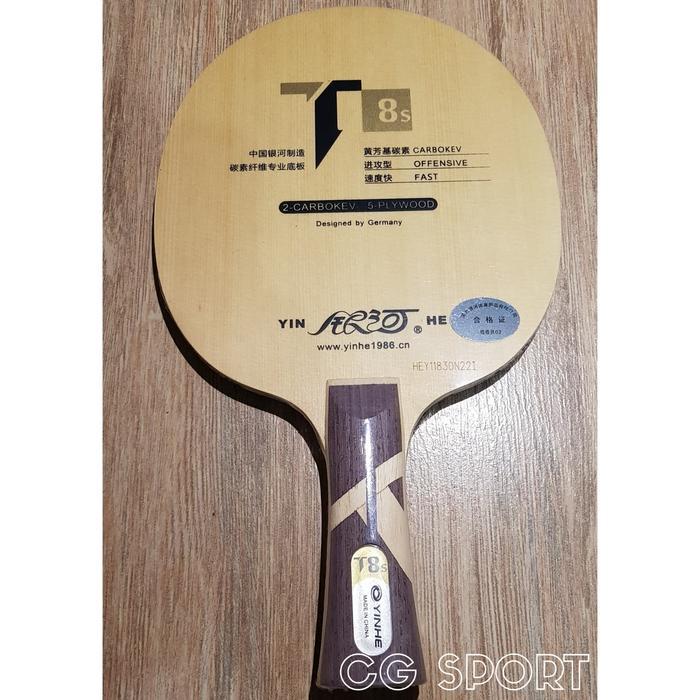 85qg- Kayu Pingpong Yinhe T-8S Carbon Kevlar Blade T8S