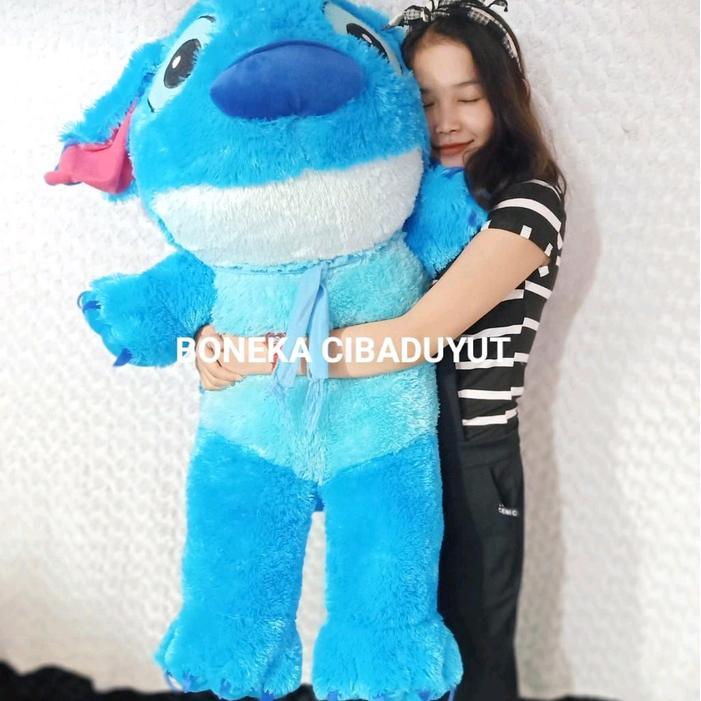 STOK TERBATAS  BONEKA STITCH JUMBO 1 METER BAGUS LUCU MANTAP TERJANGKAU