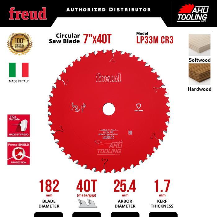 Circular Saw Blade 7" X 40 T Gigi, Pisau Gergaji Freud 7 Inch - Italy