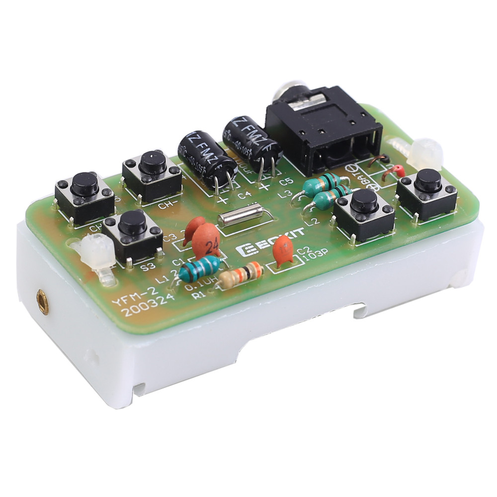 76-108MHz FM Stereo Radio DIY Electronic Kit Wireless FM Receiver Transmitter Module Microphone Boar